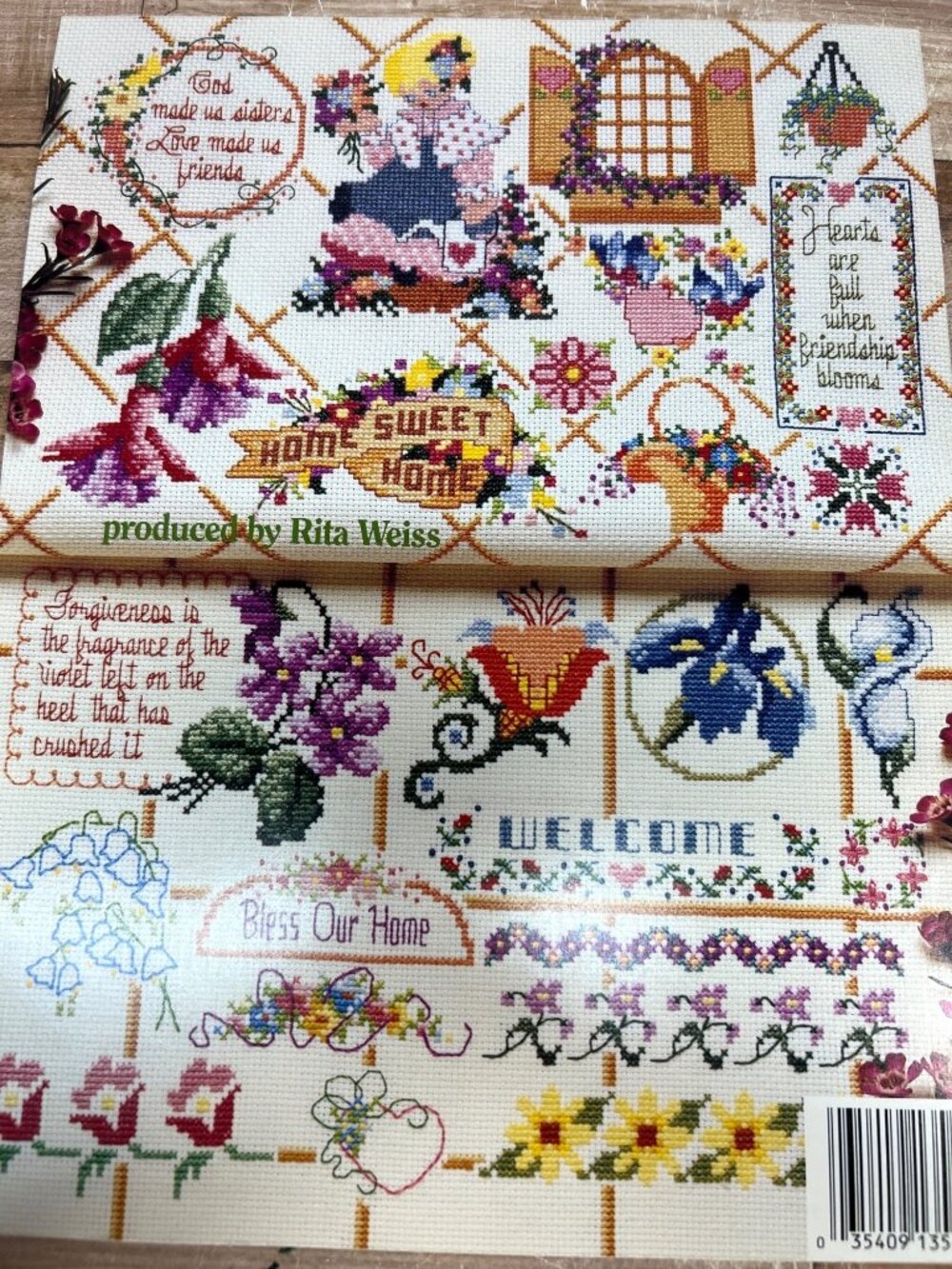 50 Cross Stitch Floral Designs American School Of Needlework Patterns